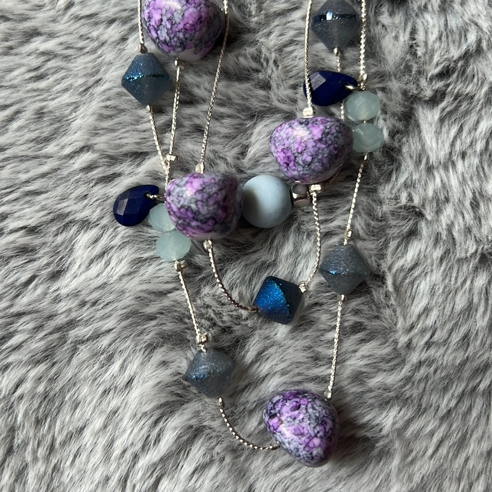 New Chico’s bead and chain necklace. - Picture 2 of 5